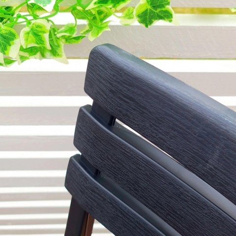 ZESTAW 4 KRZESEŁ CATERINGOWYCH SKŁADANYCH PLASTIKOWYCH ANTRACYT KOMODO