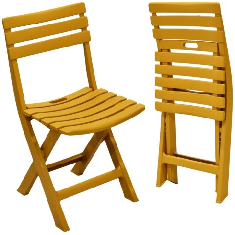 ZESTAW 4 KRZESEŁ CATERINGOWYCH SKŁADANYCH PLASTIKOWYCH BEŻOWYCH KOMODO