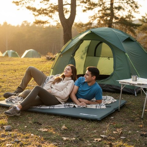 MATA SAMOPOMPUJĄCA 192X132X3CM ZIELONA ENERO CAMP