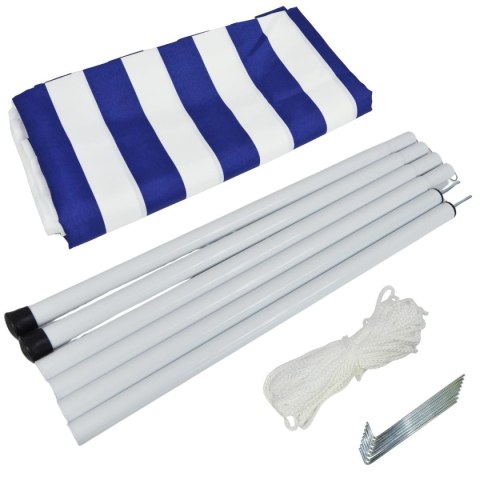 NAMIOT ZADASZENIE BALDACHIM PRZECIWSŁONECZNY Z SŁUPKAMI 297X170CM NIEBIESKI