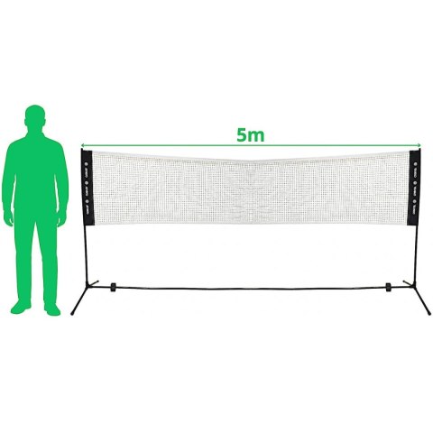 SIATKA I STELAŻ DO GRY W BADMINTONA 5X1.55M POKROWIEC ENERO