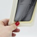 WODOODPORNE ETUI POKROWIEC NA TELEFON 12X22CM TPU PŁYWAJĄCE ENERO CAMP KREMOWE