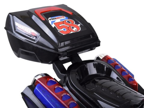 Motorek na akumulator kolorowe światła led PA0241