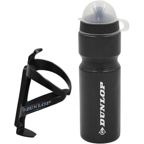 BIDON ROWEROWY DUNLOP 750ML Z KOSZYKIEM CZARNY