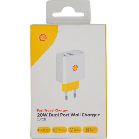 ŁADOWARKA KOSTKA ADAPTER USB A I C 20W SHELL