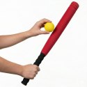 KIJ DO BASEBALLA JUNIOR 54CM Z PIŁKĄ SOFT CZERWONY