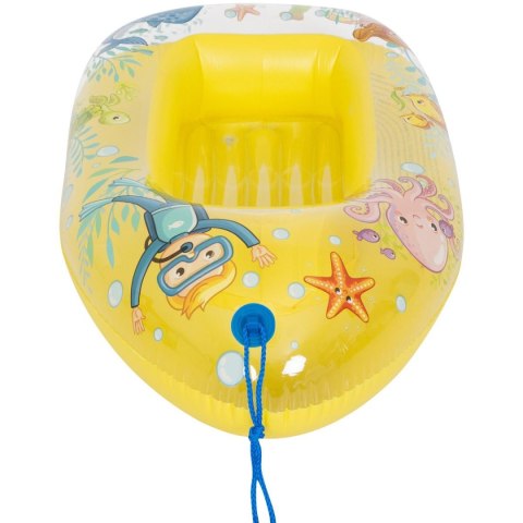 DMUCHANA ŁÓDKA DO PŁYWANIA 112x70CM ŻÓŁTA 37593