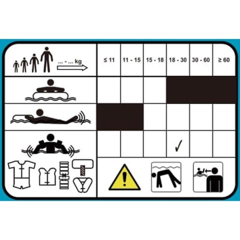 KAMIZELKA DMUCHANA NA DZIECI SWIM KID 46X42CM 46088