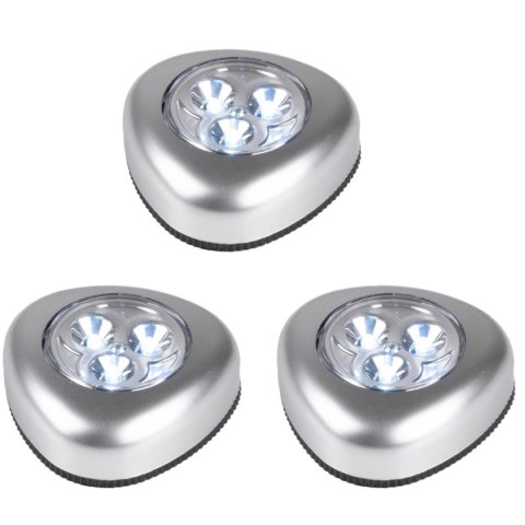ZESTAW 3 LAMPEK PUSH LIGHT LED NA BATERIE GRUNDIG