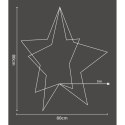 GWIAZDA 3D DEKORACYJNA STOJĄCA 120LED RGB 80CM