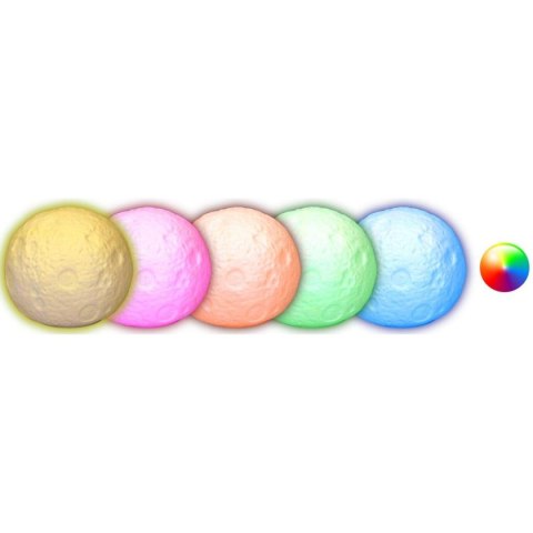 LAMPKA DEKORACYJNA KSIĘŻYC ŚR 11,5CM RGB