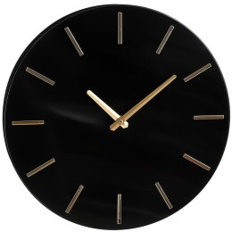 ZEGAR ŚCIENNY ALUMINIOWY CZARNY ŚR. 35,5CM MICA