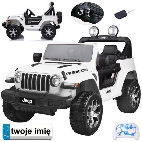 Autko na akumulator Jeep Wrangler Rubicon 4x4 PA0223 BI