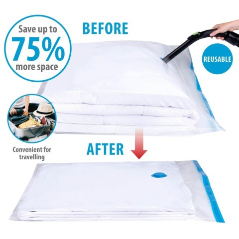 WOREK PRÓŻNIOWY DO PRZECHOWYWANIA UBRAŃ, POŚCIELI 90x110cm ALPINA