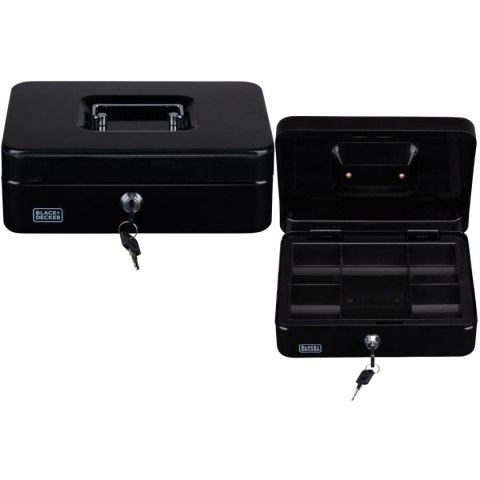 KASETKA METALOWA NA PIENIĄDZE DOKUMENTY 25x8,5x18CM BLACK + DECKER