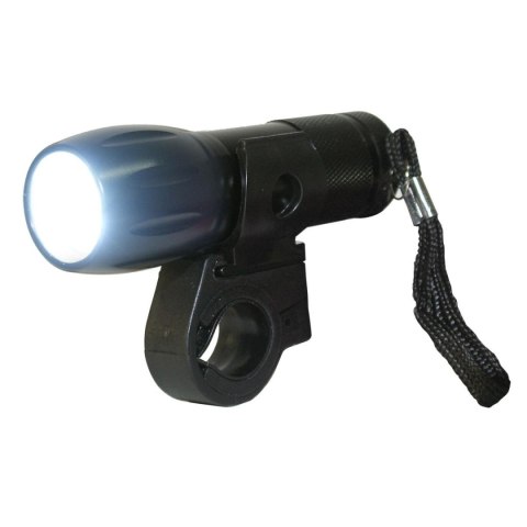 LAMPKA ROWEROWA PRZEDNIA 2W1 9 LED DUNLOP