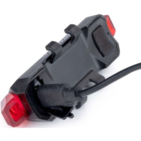 ZESTAW LAMP ROWEROWYCH LED PRZÓD I TYŁ ŁADOWANIE USB DUNLOP