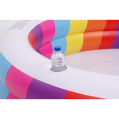 BASEN DZIECIĘCY 2- PIERŚCIENIOWY TĘCZA 187x42.5CM 51457