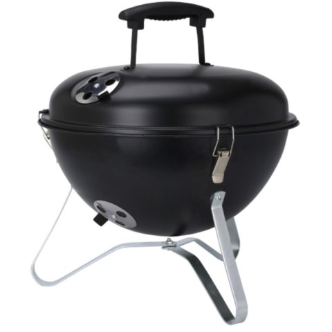 GRILL TURYSTYCZNY KOCIOŁEK KULISTY 34x37CM CZARNY