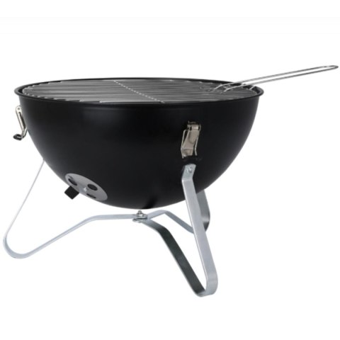 GRILL TURYSTYCZNY KOCIOŁEK KULISTY 34x37CM CZARNY