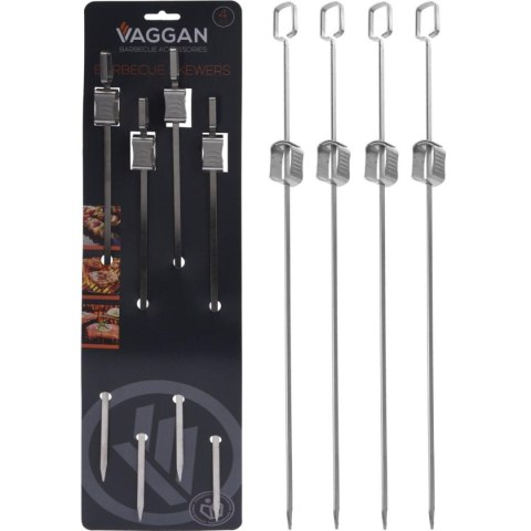 SZPIKULEC DO SZASZŁYKÓW 4SZT 40,5CM STAL NIERDZEWNA