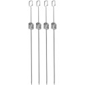 SZPIKULEC DO SZASZŁYKÓW 4SZT 40,5CM STAL NIERDZEWNA