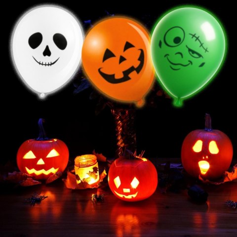 BALON DEKORACYJNY HALLOWEEN LED 3SZT
