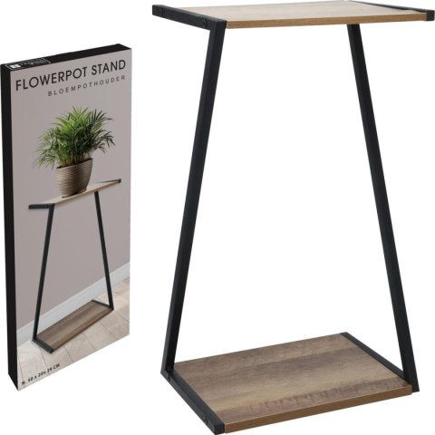 REGAŁ STOLIK NA KWIATY KWIETNIK 2 POZIOMY 29x20x50CM MDF METAL