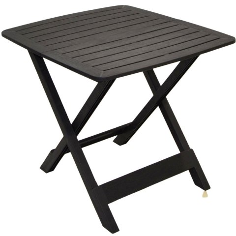 STÓŁ OGRODOWY SKŁADANY PLASTIKOWY 72x79x70CM ANTRACYT