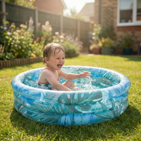 BASEN DZIECIĘCY 3- PIERŚCIENIOWY LIŚCIE 158x40CM 51623