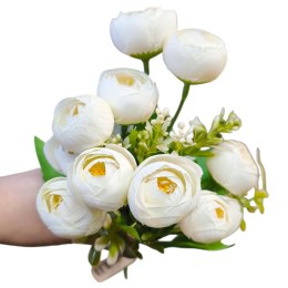 Bukiet bukiecik kamelka kremowa biała