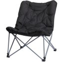 FOTEL CAMPINGOWY HIGH DELUXE Z PODUSZKĄ ANTRACYT REDCLIFFS