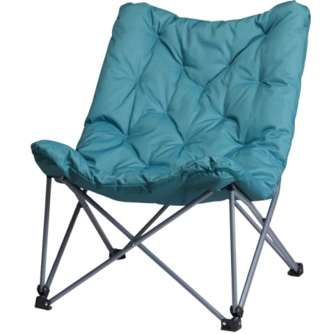 FOTEL CAMPINGOWY HIGH DELUXE Z PODUSZKĄ NIEBIESKI REDCLIFFS