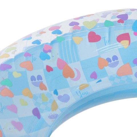 KÓŁKO DO PŁYWANIA 90CM SERDUSZKA NIEBIESKIE 35663