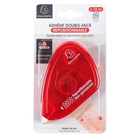 Klej w taśmie EXACOMPTA Usuwalny 15m