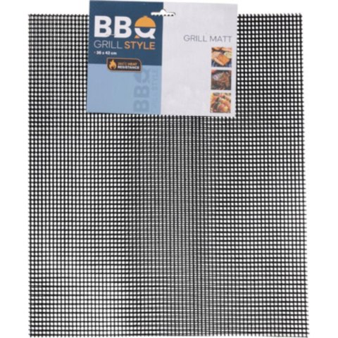 MATA SIATKA GRILLOWA 2 SZT 42x35,5CM NON STICK PTFE WŁÓKNO SZKLANE BBQ