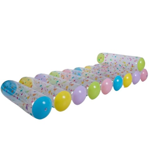 MATERAC DMUCHANY 168x80x36CM ŁÓŻKO Z ZAGŁÓWKIEM SERDUSZKA 33360