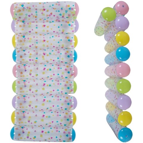 MATERAC DMUCHANY 168x80x36CM ŁÓŻKO Z ZAGŁÓWKIEM SERDUSZKA 33360