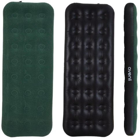 MATERAC FLOKOWANY 1-OSOBOWY CLOUDCOIL ZIELONY 191x73x22CM 24642