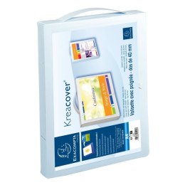 Teczka z rączką A4 Biała, gr. 40 mm