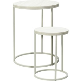 ZESTAW 2 STOLIKI KAWOWE BLAT DREWNIANY