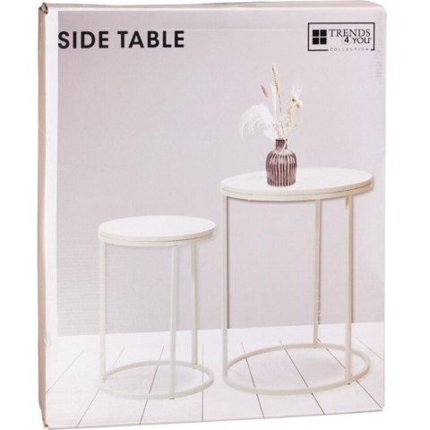 ZESTAW 2 STOLIKI KAWOWE BLAT DREWNIANY