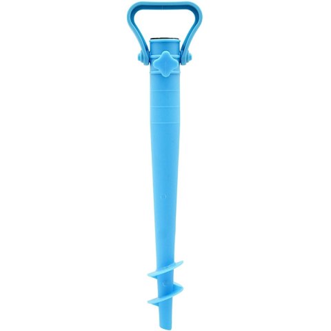 BAZA MOCOWANIE DO PARASOLA PLASTIKOWE WKRĘCANE 37CM NIEBIESKIE