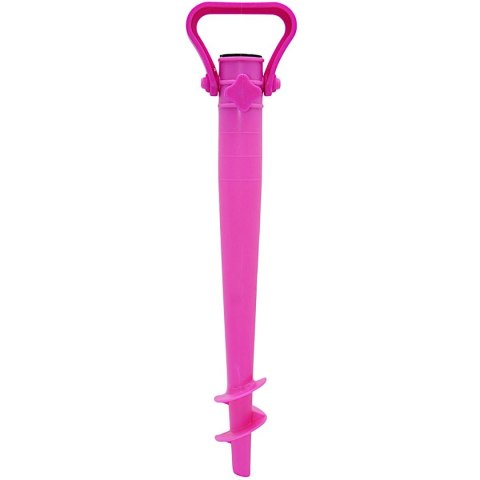 BAZA MOCOWANIE DO PARASOLA PLASTIKOWE WKRĘCANE 37CM RÓŻOWE