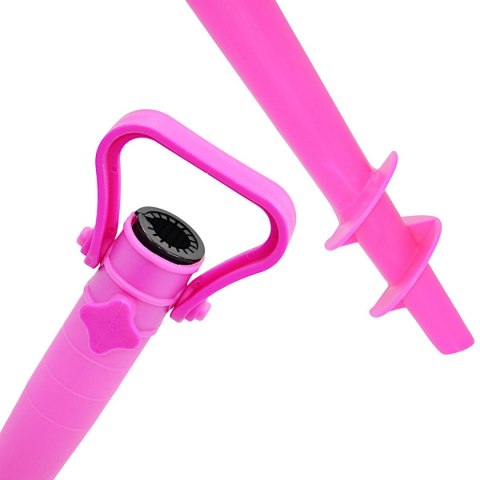 BAZA MOCOWANIE DO PARASOLA PLASTIKOWE WKRĘCANE 37CM RÓŻOWE