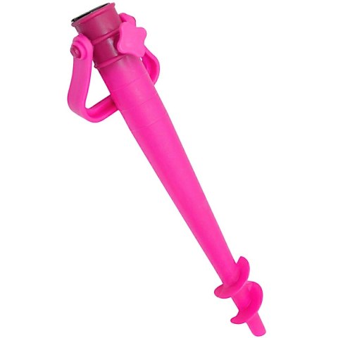 BAZA MOCOWANIE DO PARASOLA PLASTIKOWE WKRĘCANE 37CM RÓŻOWE