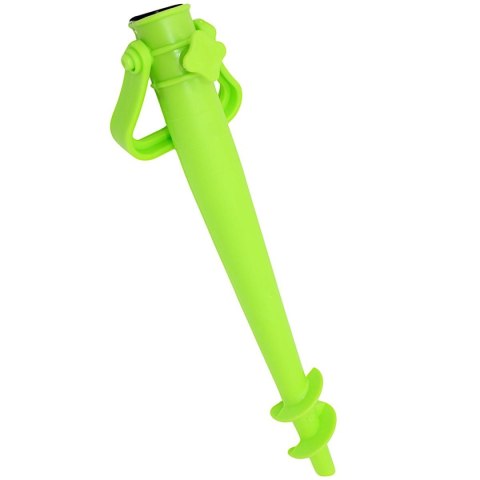 BAZA MOCOWANIE DO PARASOLA PLASTIKOWE WKRĘCANE 37CM ZIELONE