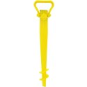 BAZA MOCOWANIE DO PARASOLA PLASTIKOWE WKRĘCANE 37CM ŻÓŁTE
