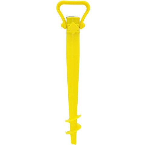 BAZA MOCOWANIE DO PARASOLA PLASTIKOWE WKRĘCANE 37CM ŻÓŁTE