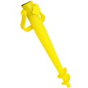 BAZA MOCOWANIE DO PARASOLA PLASTIKOWE WKRĘCANE 37CM ŻÓŁTE